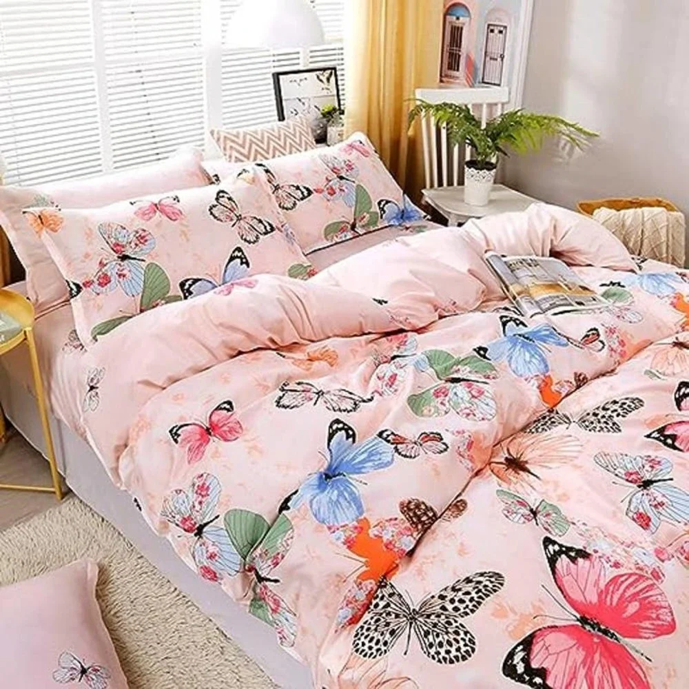NEW in BAG - Buttery Soft Twin-Full Butterfly Duvet with 1 LG Pillow Sham